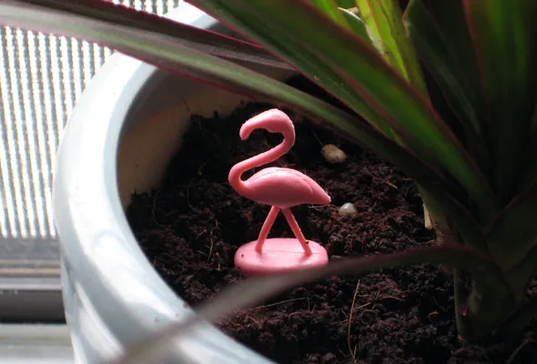 Miniature Flamingo Best 40-cents I ever spent