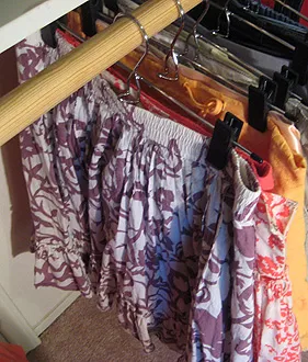 Hanging skirts