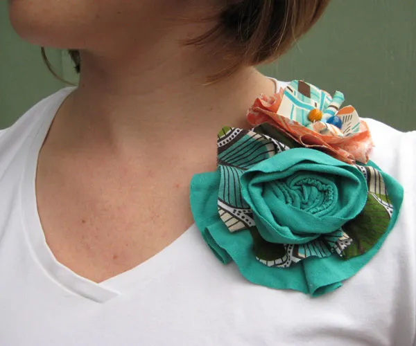 Recycled T-shirt Flowers