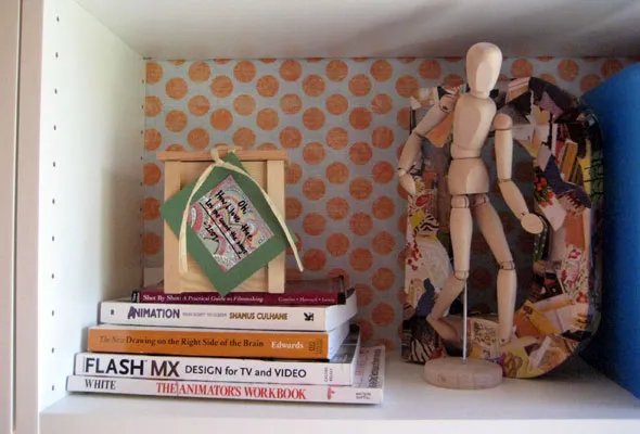 Wallpapered with scrapbook paper