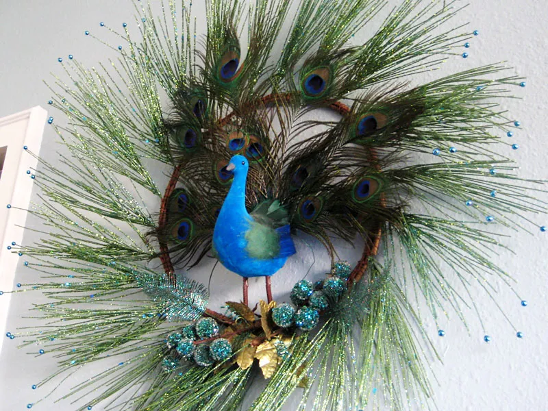 Peacock wreath