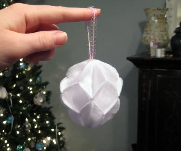 Felt Snow Ball Ornament