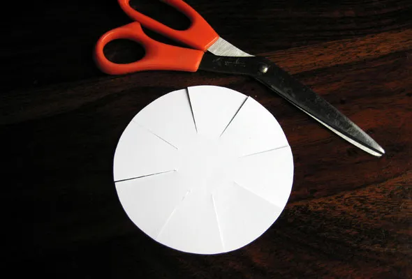 Make eight cuts (not all the way to center)